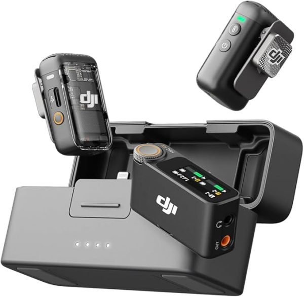 DJI Mic 2, Wireless Lavalier Microphone, Noise Cancelling, 48kHz 32-bit Float Internal Recording, 820 ft.(250m) Range, 18H Battery with Charging Case, Microphone for Camera/Phone, Vlog, Streaming - Image 7