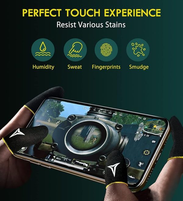 3 Colors 15 Pack E-Sports Light Model Gaming Finger Sleeves, 0.15mm Superconducting Nanofibers, Smooth Feel, Anti-Sweat, Extremely Thin, Fit All Touchscreen Devices - Image 4