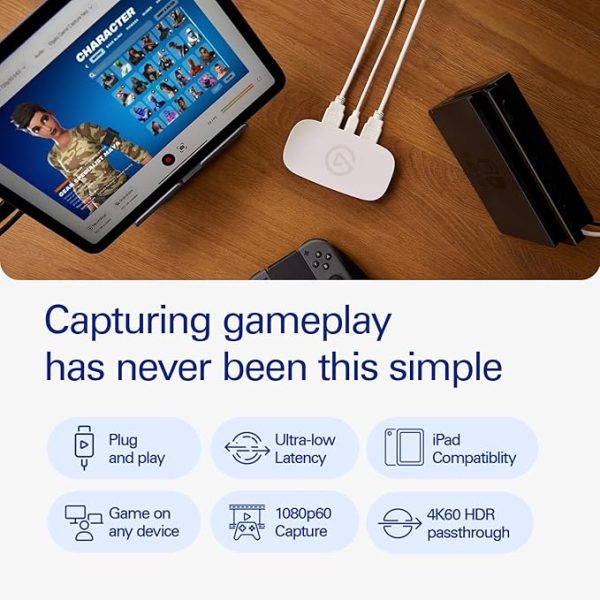 Elgato Game Capture Neo – USB Portable Capture Card 4K60 HDR Passthrough, 1080p60 Video Recording – For PS5/Xbox/Switch/iPhone – In OBS, Quicktime and more - Plug & Play/Works on Laptop, PC, Mac, iPad - Image 6