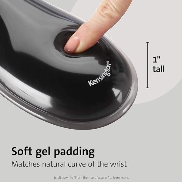 Kensington Duo Gel Mouse Pad with Wrist Rest, Ergonomic Mouse Pad with Wrist Support for Pain Relief, Comfortable Non-Skid Gel Mouse Pad for Computer, Laptop, Office & Home 9.6" x 7.6", Blue K62401AM - Image 6