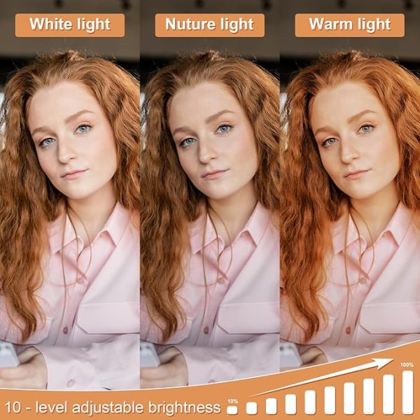 Video Conference Lighting, Webcam Monitor Light Bar Over Computer, LED Laptop Light Kit for Zoom, Podcast, Streaming, Studio, Ring Light Alternative with Dimmable & Flicker-Free Light - Image 2