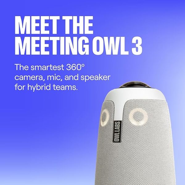 Meeting Owl 3 - 360-Degree, 1080p HD Smart Video Conference Camera, Microphone, and Speaker. Auto-Focus on the Active Speaker. Certified for Microsoft Teams - Image 5