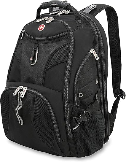 SwissGear 1900 Scansmart TSA 17 Laptop Backpack, Black, 19-Inch